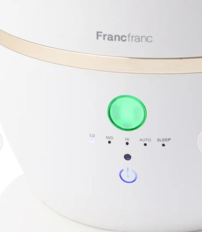 フランフラン シレーヌ ホワイト 上部給水型超音波式2WAY加湿器　美品