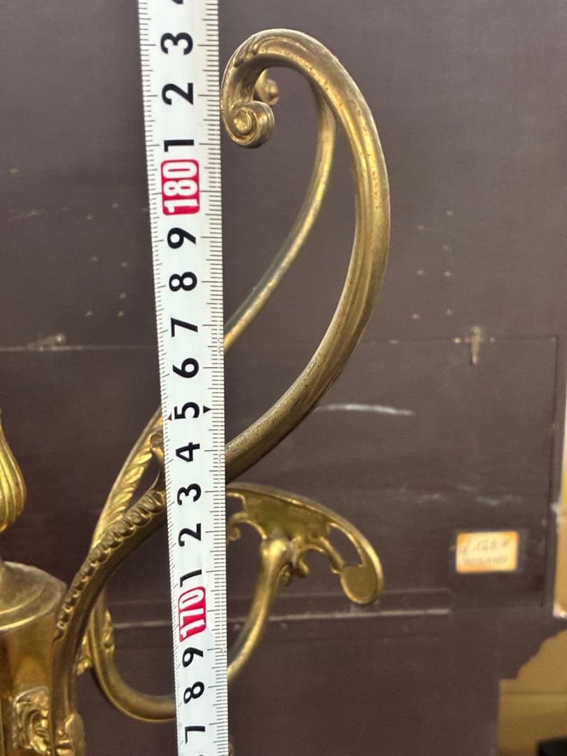 大理石 回転式 スタンド ポール ハンガー アンティーク