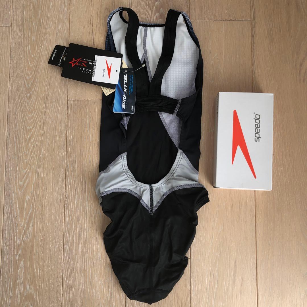 く*け様 新品★ スピード 競泳用水着 M ミズノ アクアブレード ブラックシル