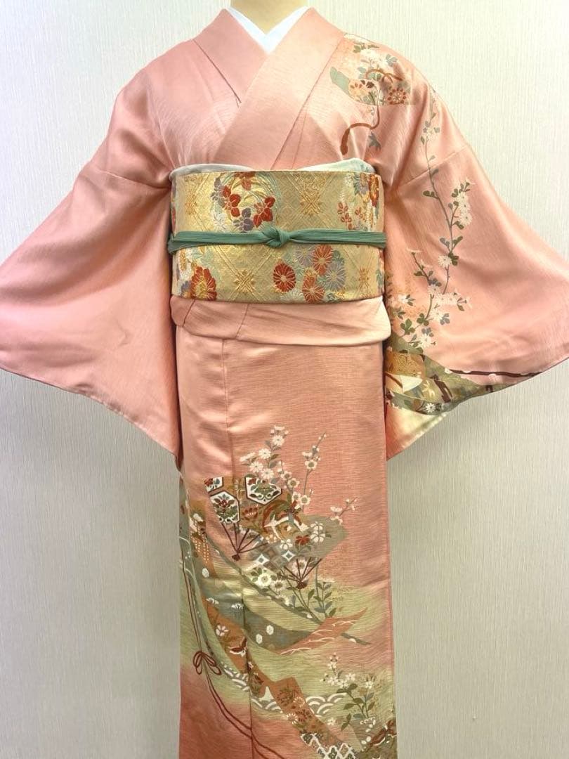 梅乃【149】正絹　訪問着　フルセット　長襦袢付　七五三　お宮参り　結婚式