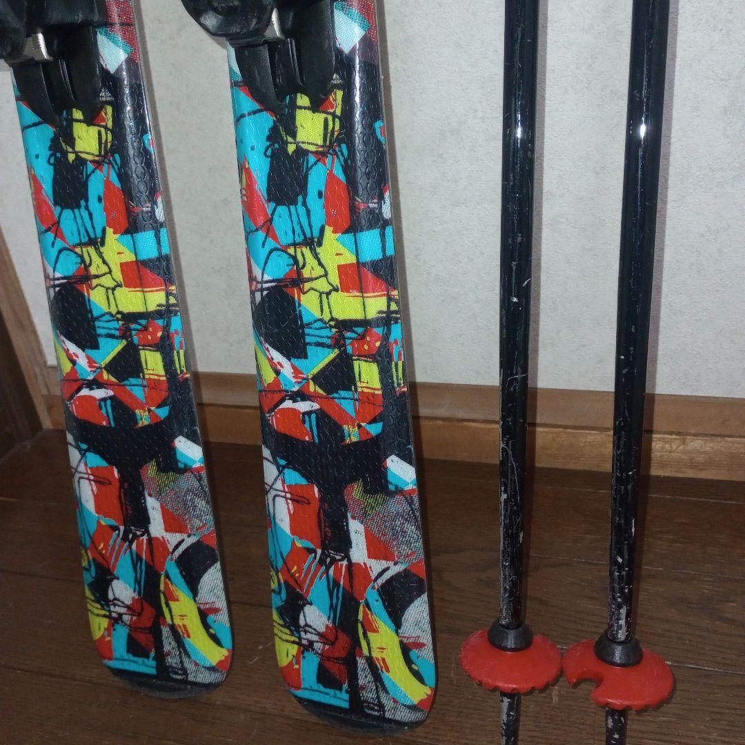 中古ジュニアスキーセット　ELAN PINBALL 130cm ポール付
