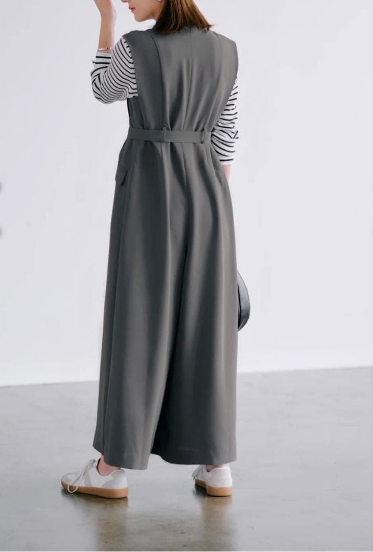 新品 タグ付 COHINA コヒナ テーラーカラーオールインワン regular