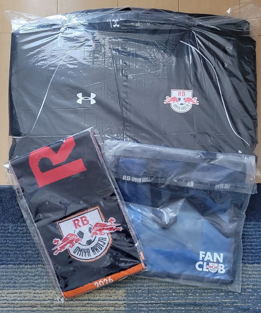 『新品』RB大宮アルディージャ ハーフコートMD+クリアバッグ+タオルマフラー