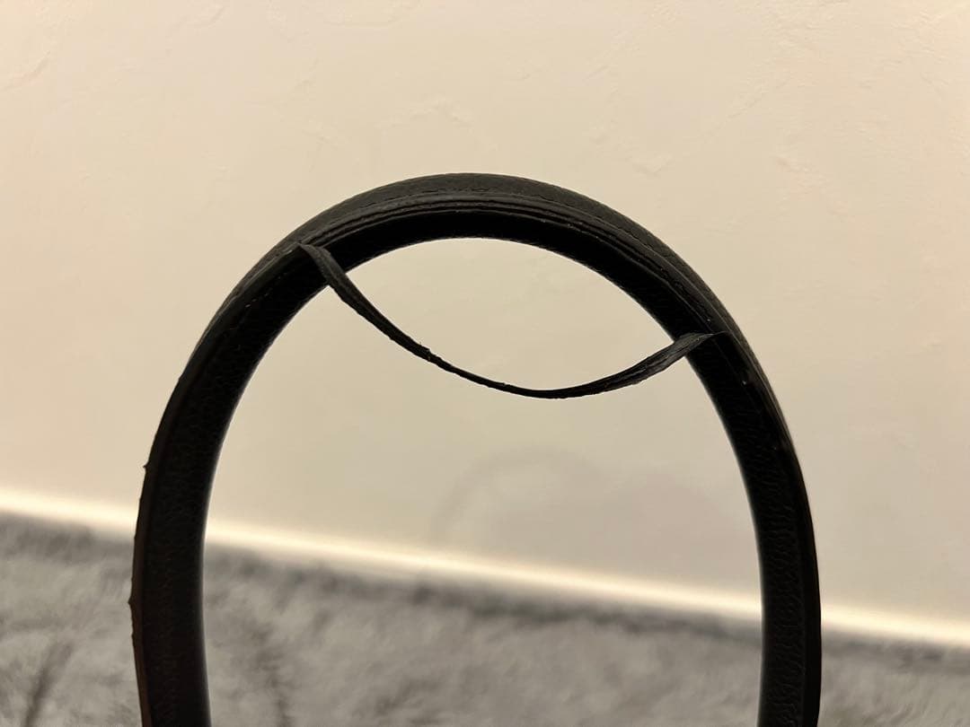 CHANEL ブラックレザー トートバッグ