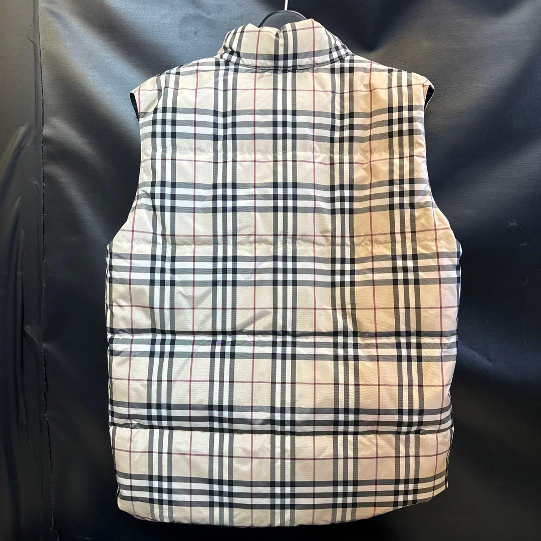 美品⭐︎90's バーバリー ロンドン　リバーシブル ダウン ベスト