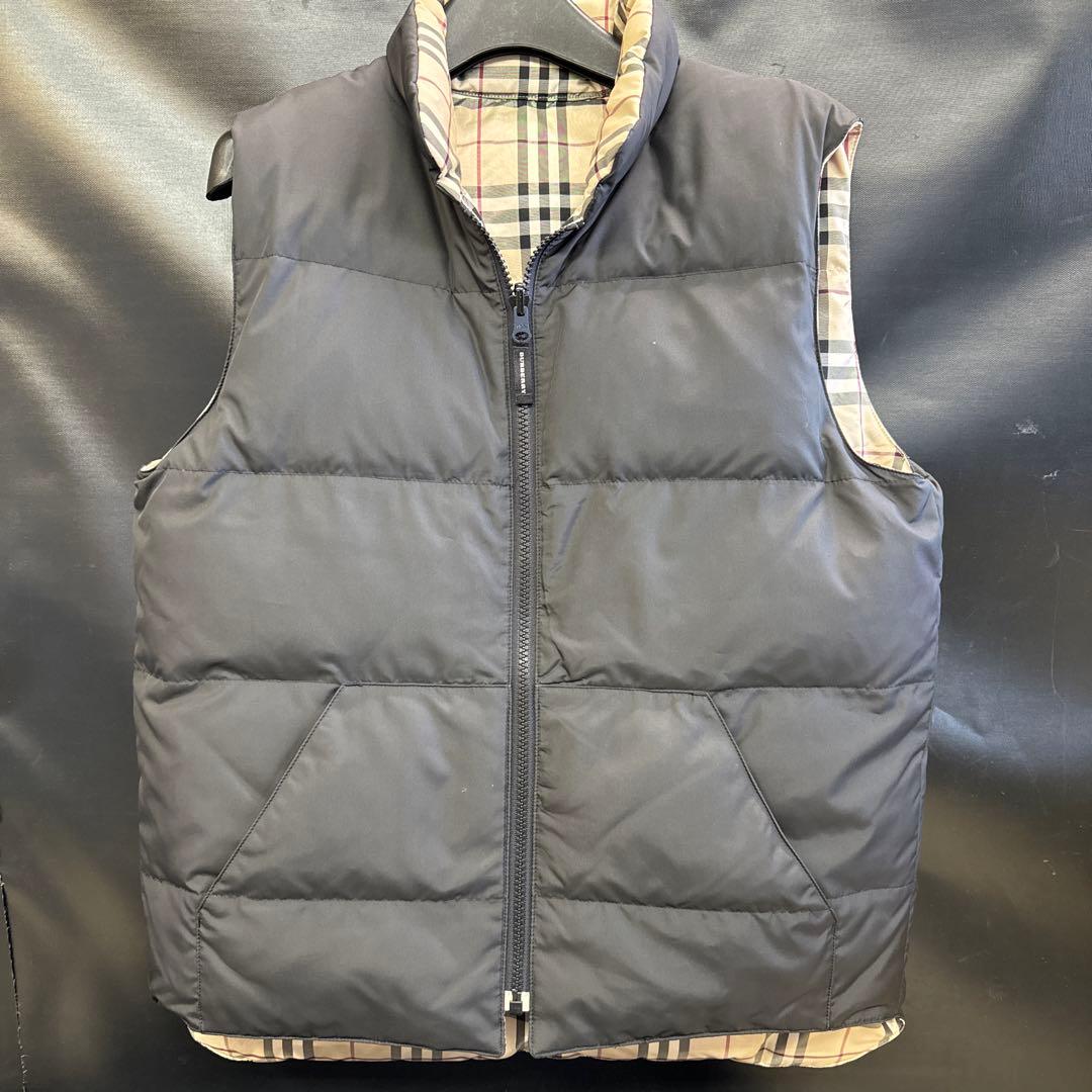 美品⭐︎90's バーバリー ロンドン　リバーシブル ダウン ベスト