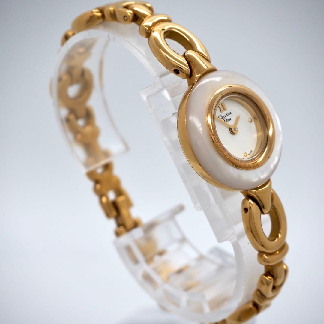 20 稼働【美品】Dior時計　チェンジベゼル　箱付き　デッドストック　ゴールド