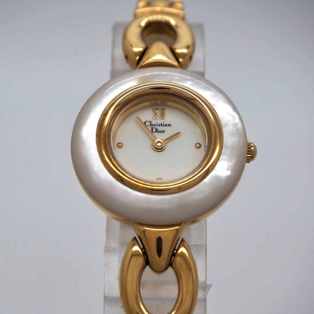 20 稼働【美品】Dior時計　チェンジベゼル　箱付き　デッドストック　ゴールド