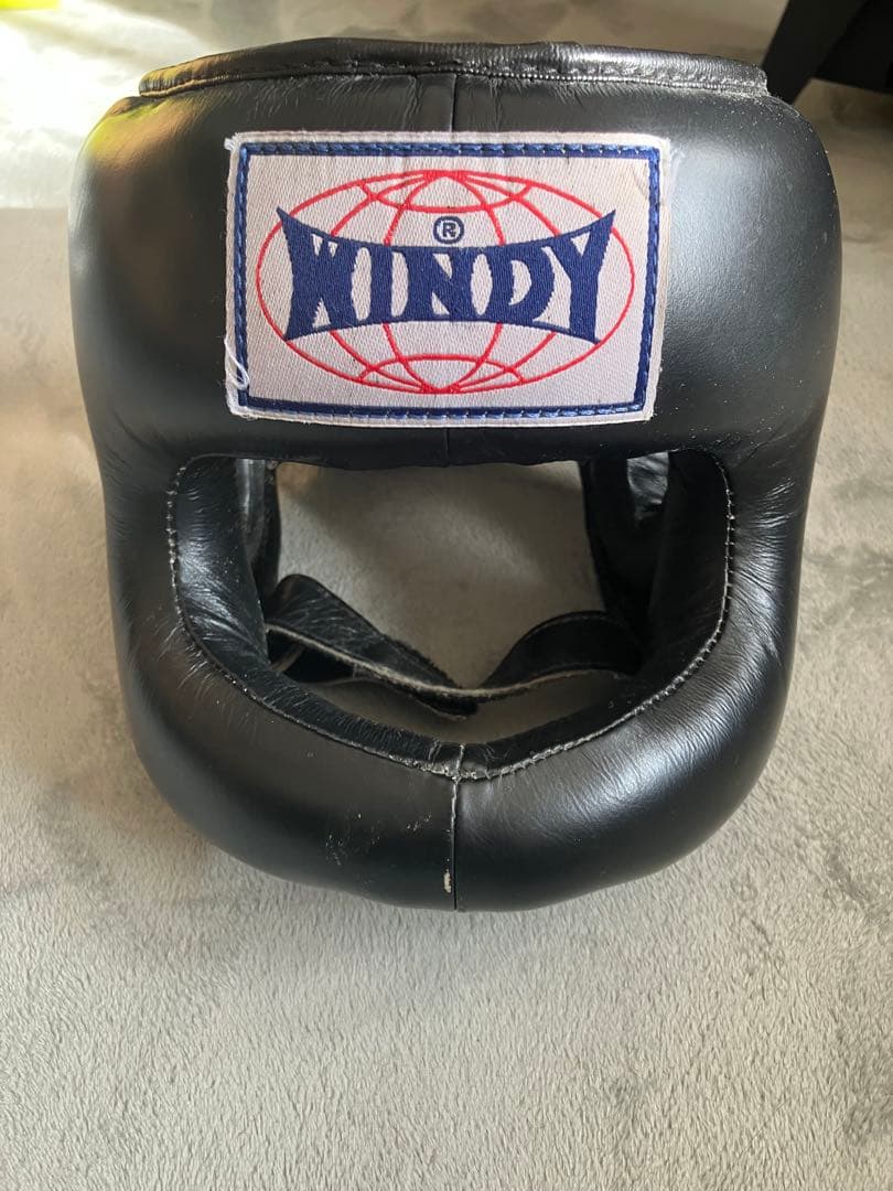 WINDSY ボクシングヘッドギア 黒 M