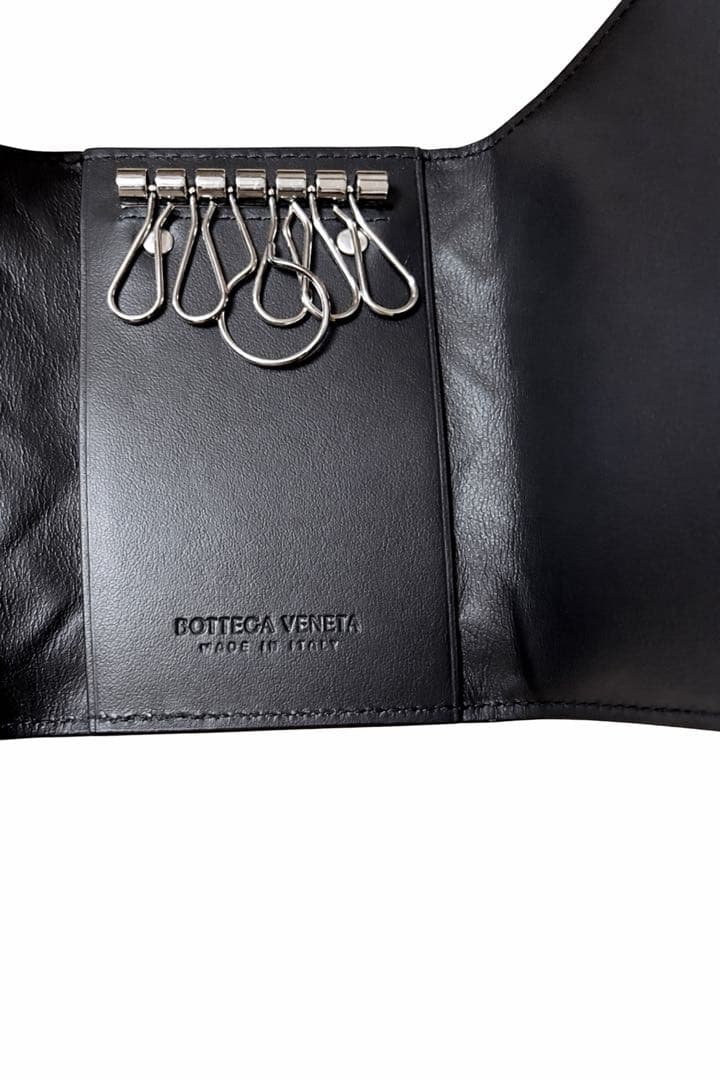Tenoha　Bottega Veneta ブラックキーケース