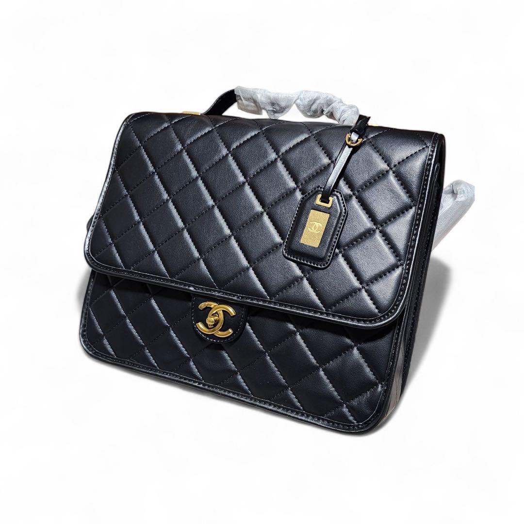 あ*！様 CHANEL　リュック　バックパック　黒　ノベルティ