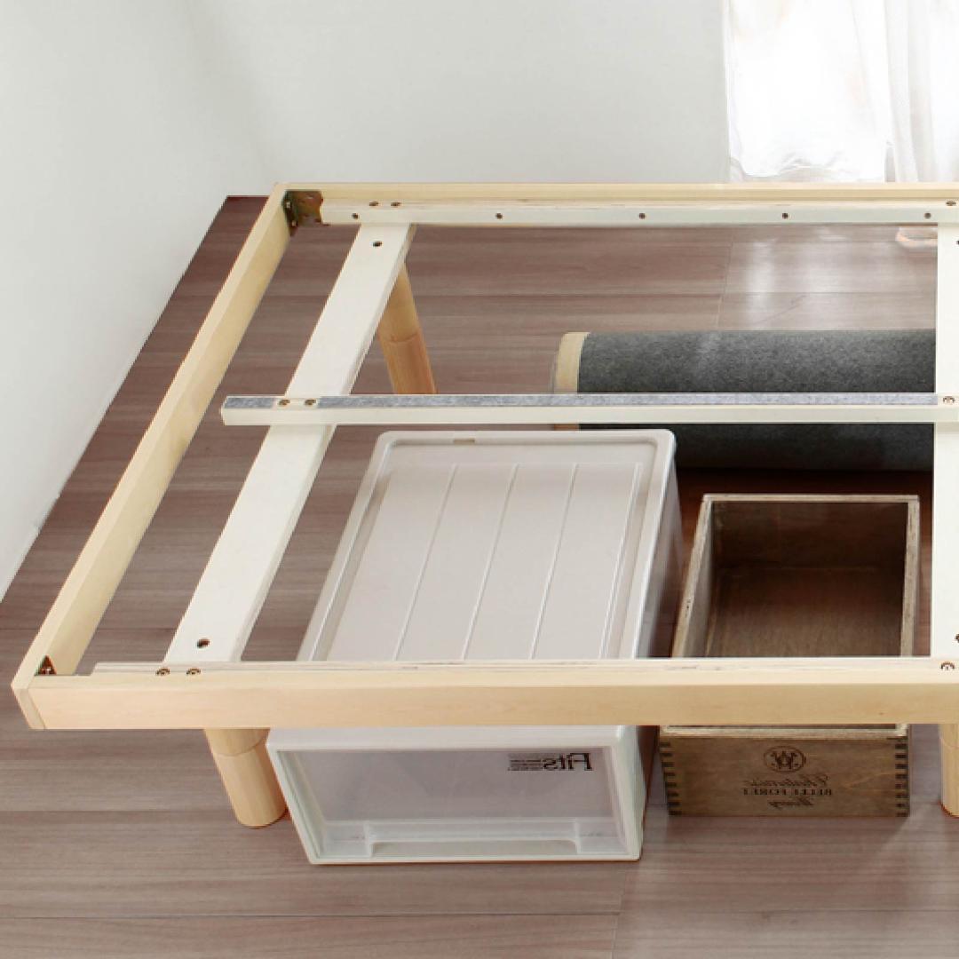 シングル　スノコベッド　高さ３段階　天然木　合格パイン材　新品送料込