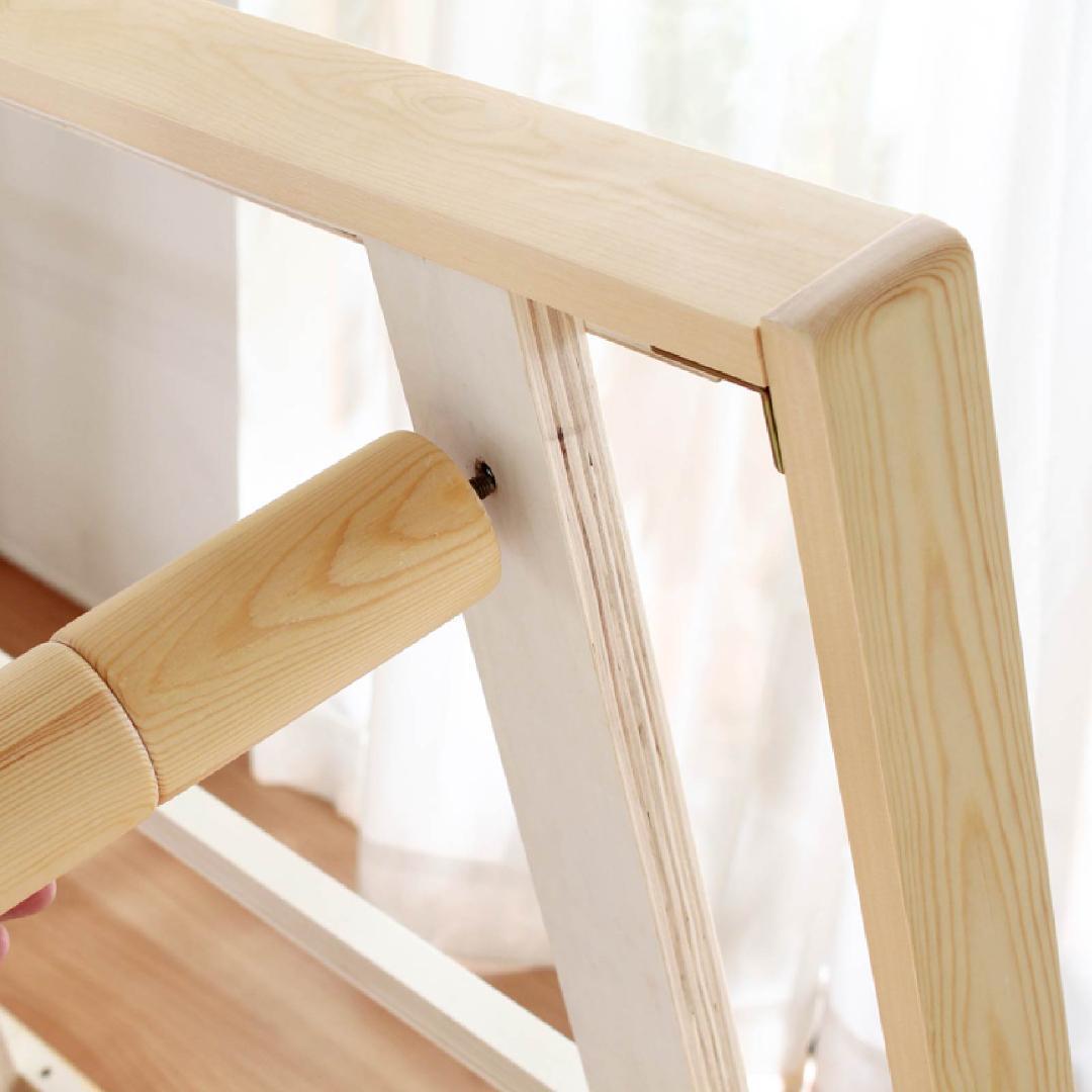 シングル　スノコベッド　高さ３段階　天然木　合格パイン材　新品送料込