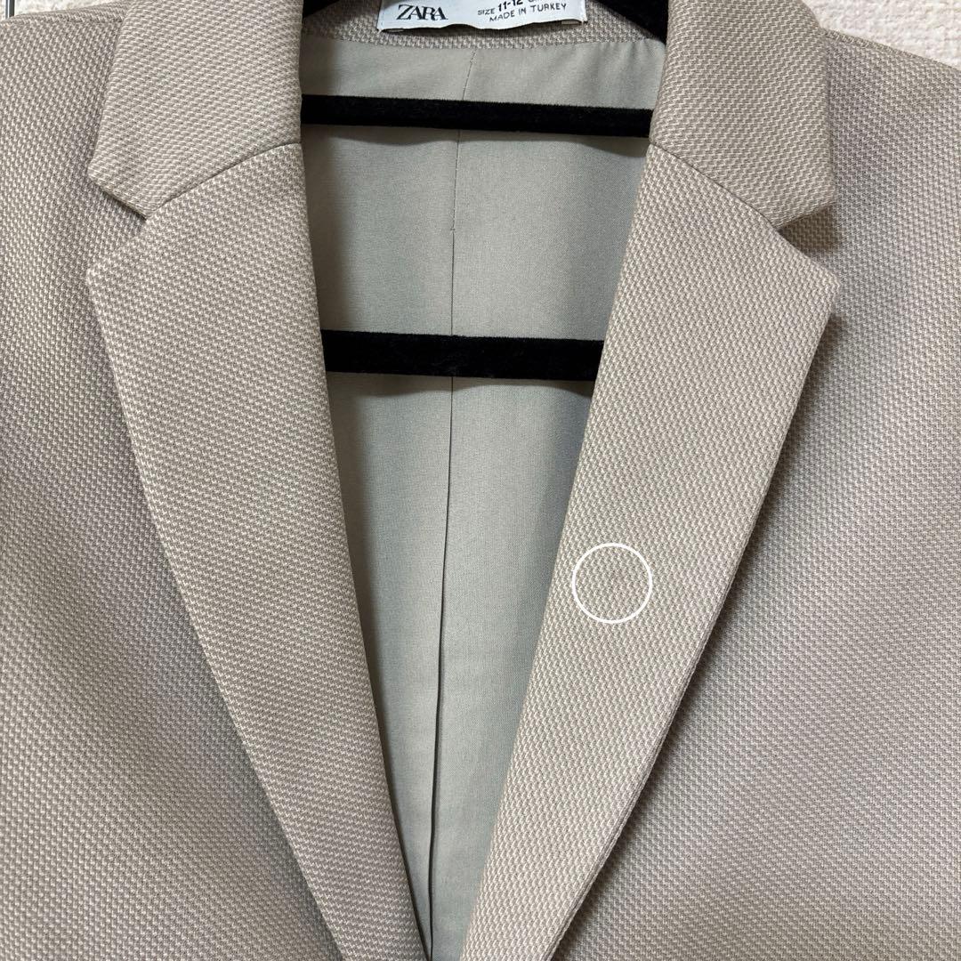 【新品未使用・タグ付き】ZARA kids ザラキッズ ベージュスーツ152cm