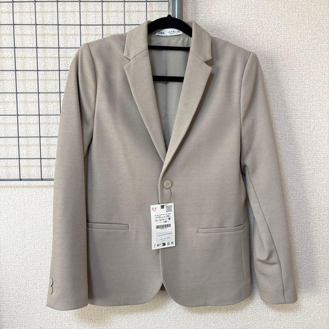 【新品未使用・タグ付き】ZARA kids ザラキッズ ベージュスーツ152cm
