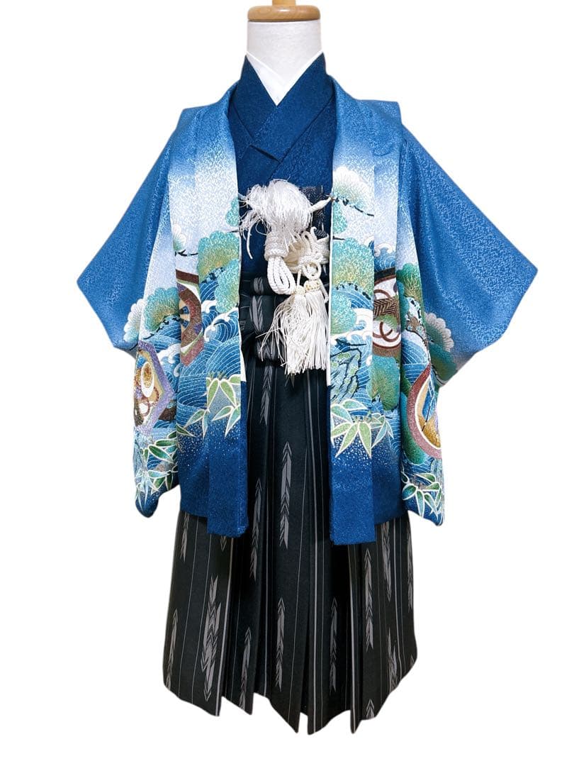 人気の青系♡七五三　3歳　男の子　セット　一式　富士