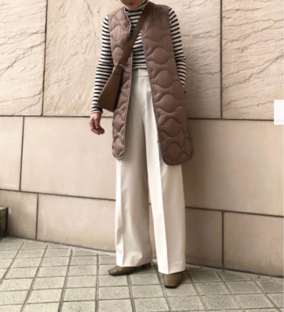 UNIQLO ウルトラライト ロング タウンベスト　L brown
