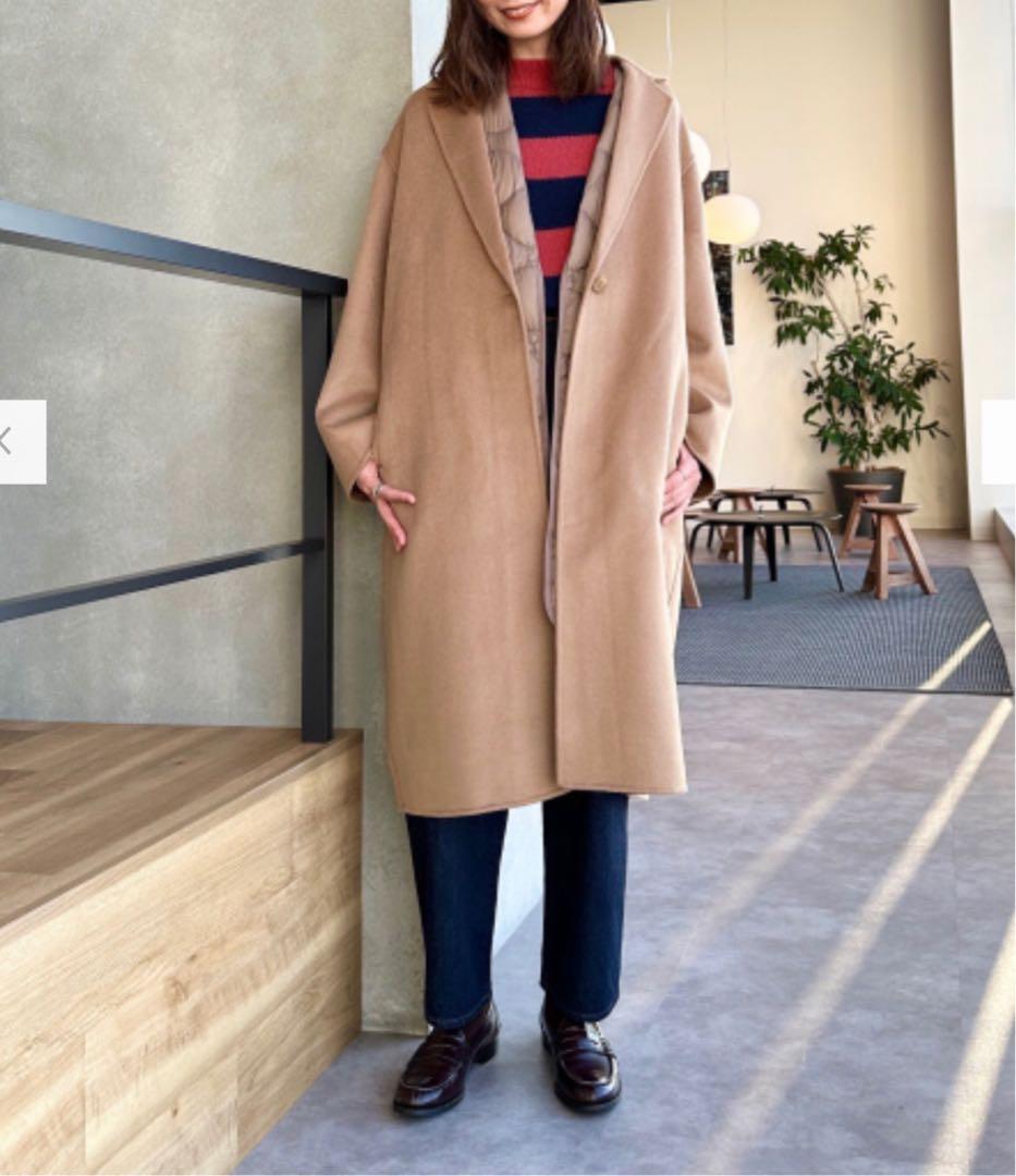 UNIQLO ウルトラライト ロング タウンベスト　L brown