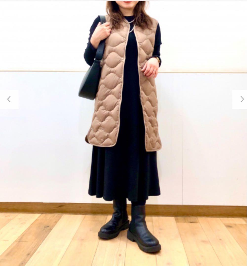 UNIQLO ウルトラライト ロング タウンベスト　L brown