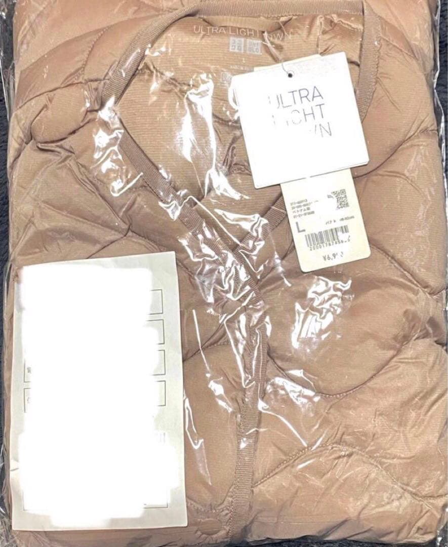 UNIQLO ウルトラライト ロング タウンベスト　L brown