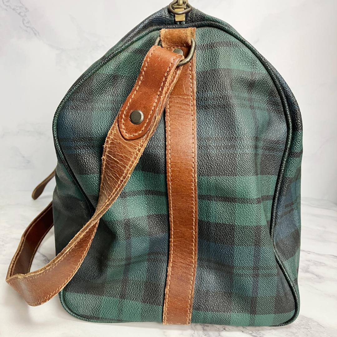 B617【2way】Polo Ralph Lauren★チェック柄ボストンバッグ