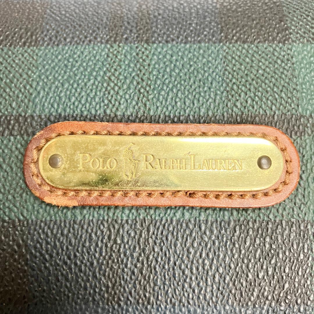 B617【2way】Polo Ralph Lauren★チェック柄ボストンバッグ