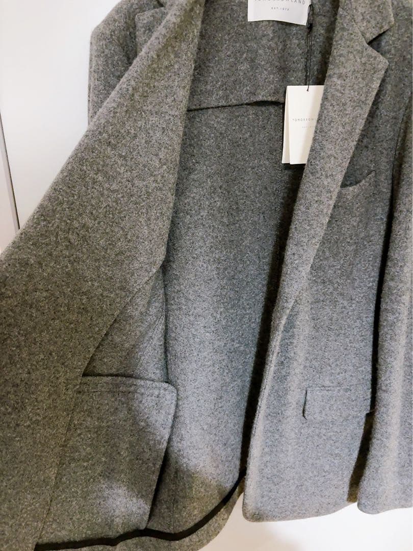 Tomorrowland ジャケット グレー カシミヤ混紡
