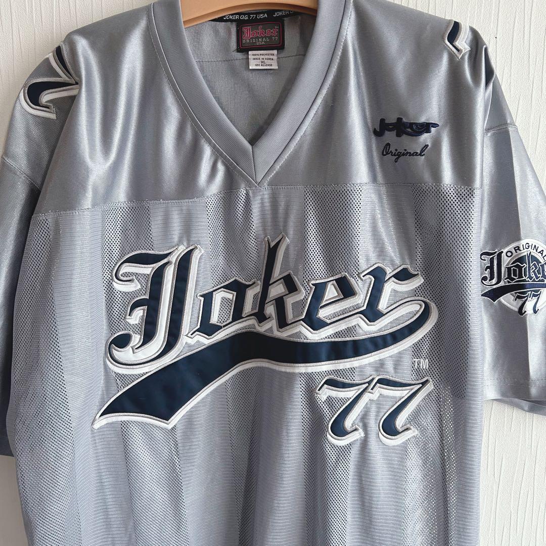 JOKER BRAND フットボールシャツ XL シルバー ジョーカーブランド