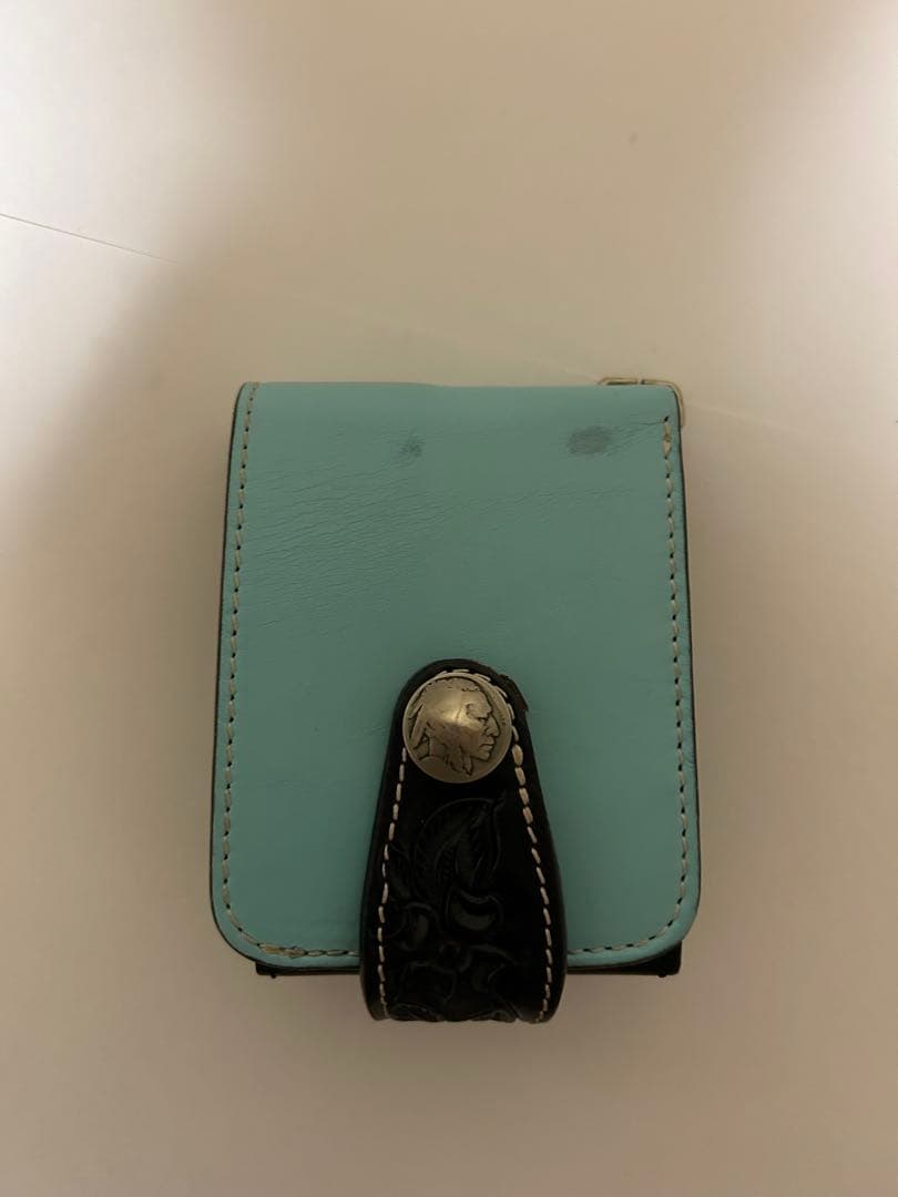 コーくんパパ アルズニ ALZUNI 本革二つ折り財布 カスタム コンチョ