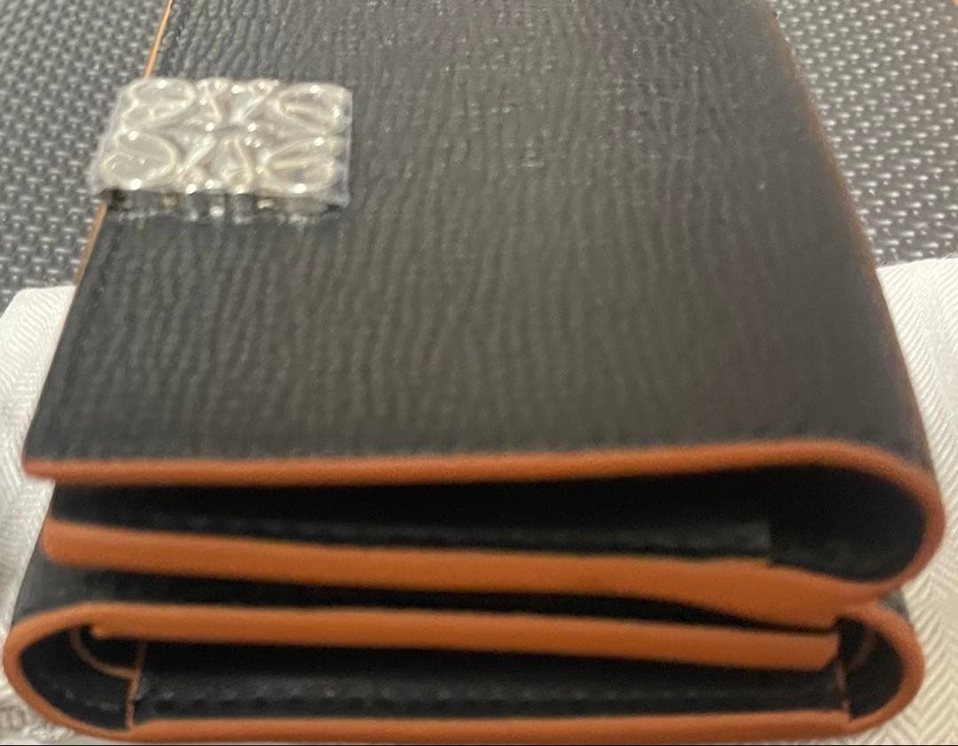 LOEWE アナグラム 三つ折り財布 ブラック