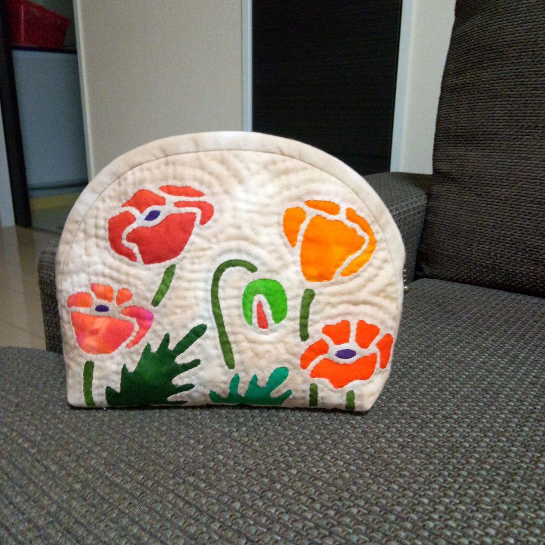 ハワイアンキルトクッションカバーポーチ