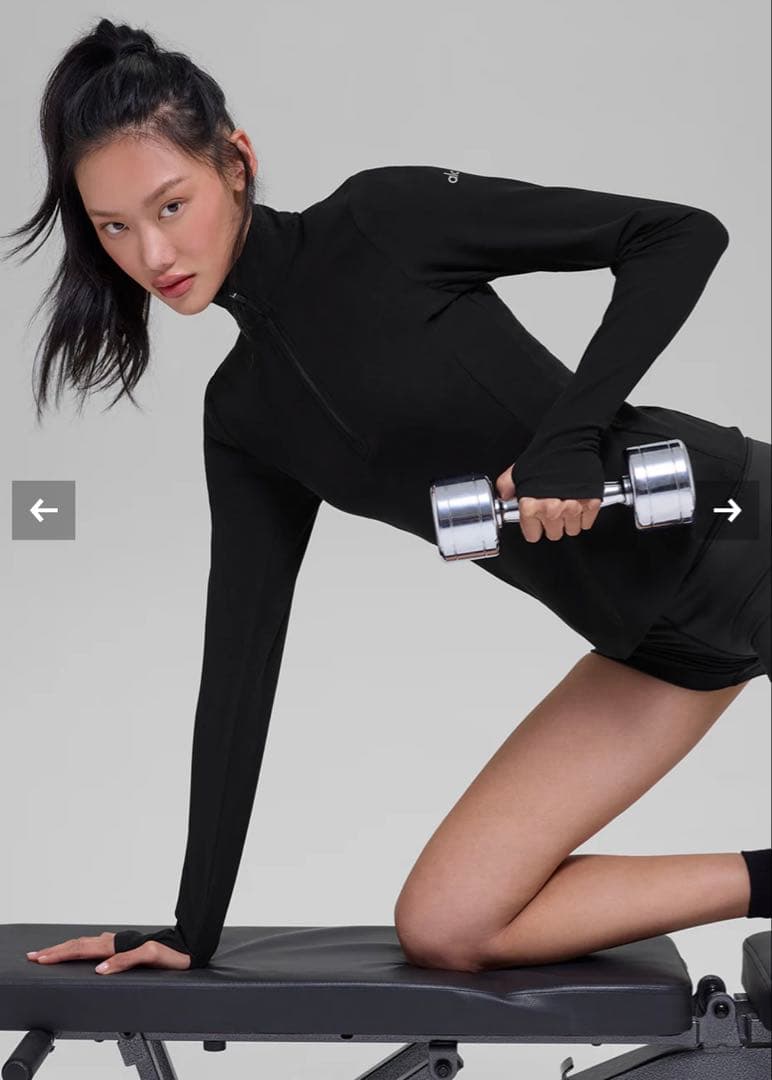 正規品•新品 alo yoga 1/2zip プルオーバー　アロ　ヨガ