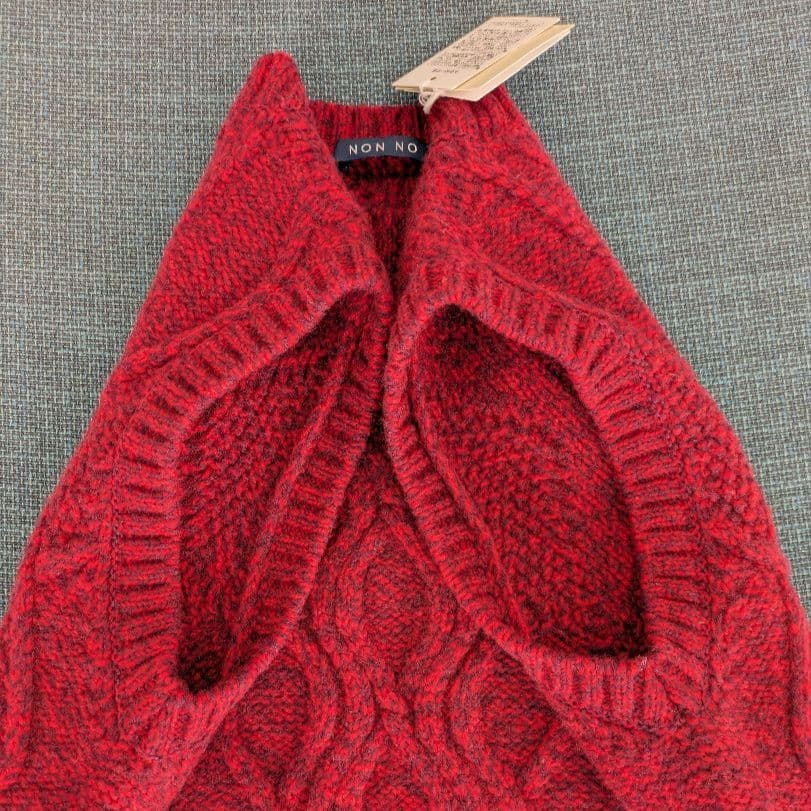 【新品タグ付】ノンノ ニット ベスト マドモアゼルノンノン ケーブル編み