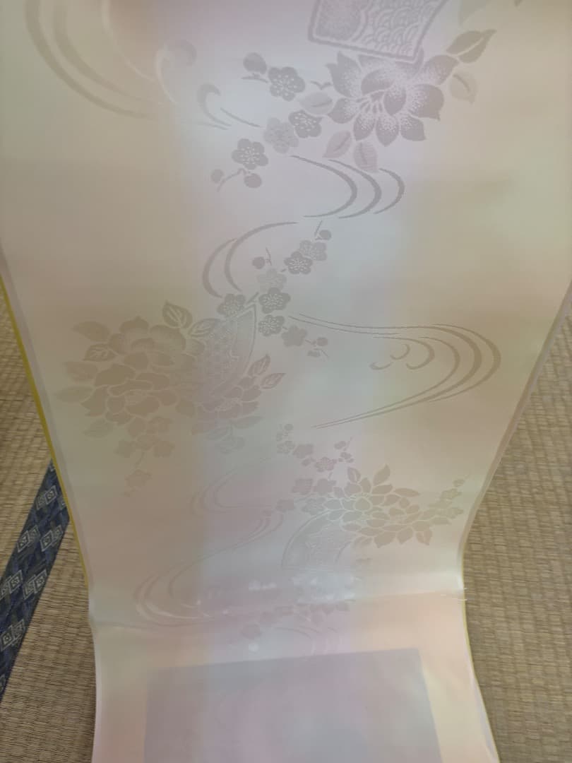 正絹　振袖用長襦袢　反物　未使用品　黄色②