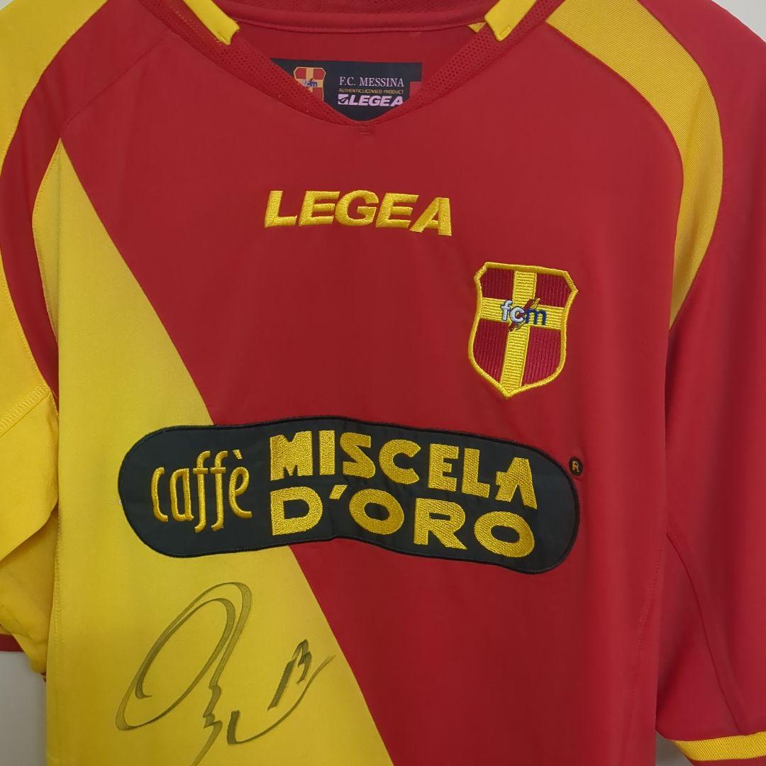 セリエA メッシーナ05/06 柳沢敦 サイン入り ユニフォーム Mサイズ