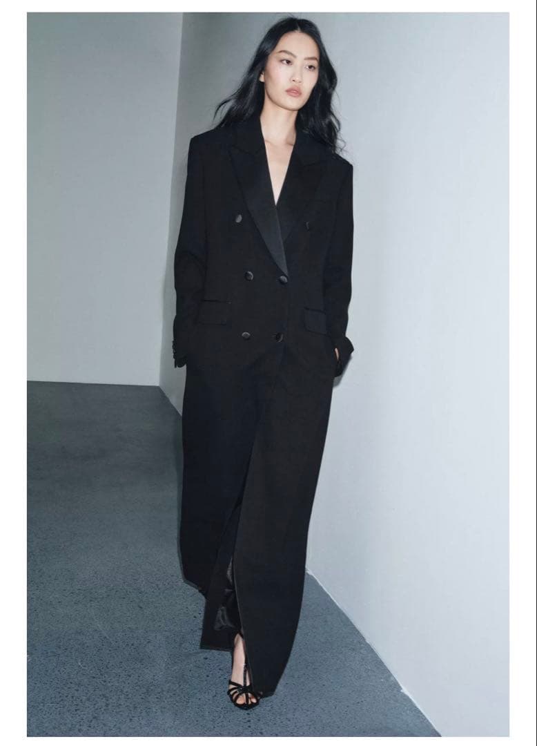 ZARA ZW COLLECTION タキシードカラーレヴィタコートM