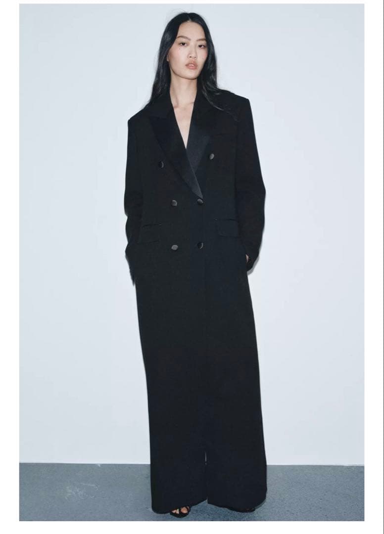 ZARA ZW COLLECTION タキシードカラーレヴィタコートM