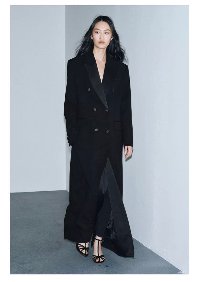 ZARA ZW COLLECTION タキシードカラーレヴィタコートM