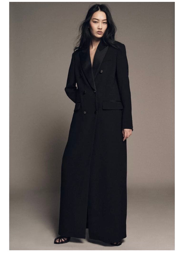 ZARA ZW COLLECTION タキシードカラーレヴィタコートM