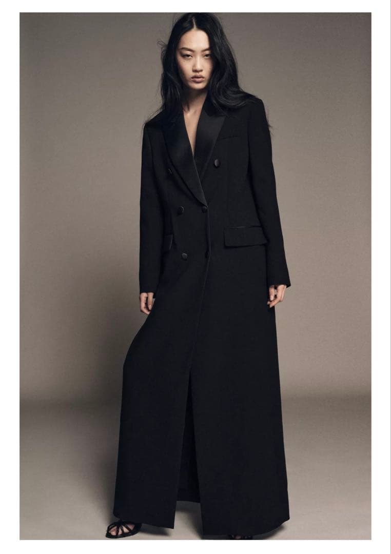 ZARA ZW COLLECTION タキシードカラーレヴィタコートM