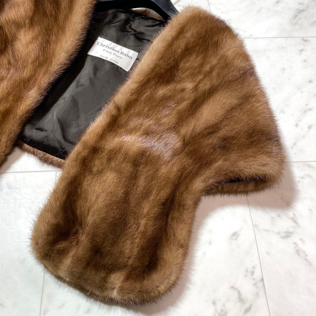 Christina Bahn✨デミバフミンク リアルファー ショール 毛並み◎
