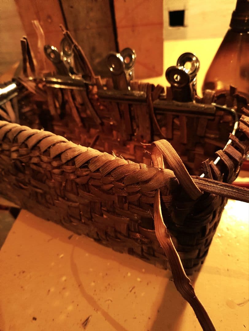 kumi信州安曇野の山葡萄かごバック 底部のみ。里山手仕事