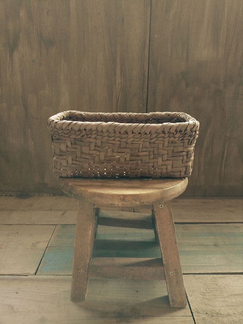 kumi信州安曇野の山葡萄かごバック 底部のみ。里山手仕事