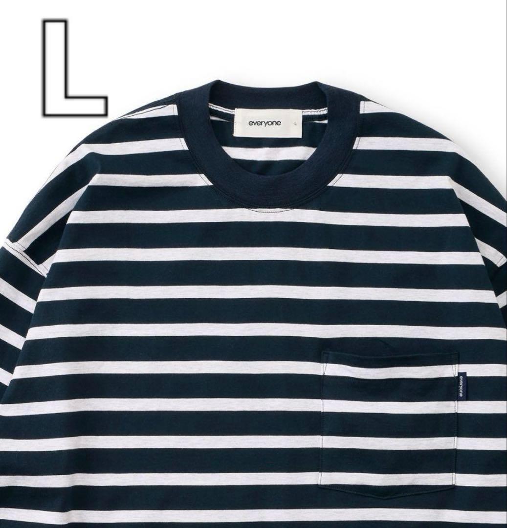 トップス everyone border short sleeve tee shirt L