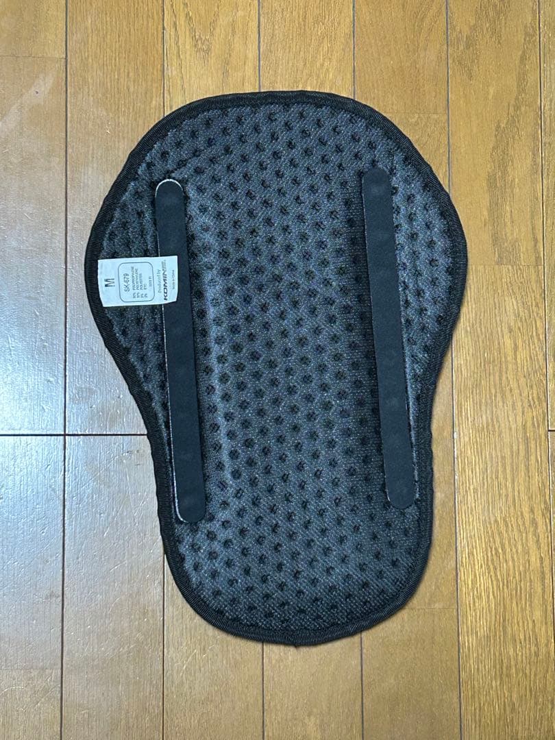 KOMINE フード付きジャケット グレー・ブラック ハードプロテクター(背中)