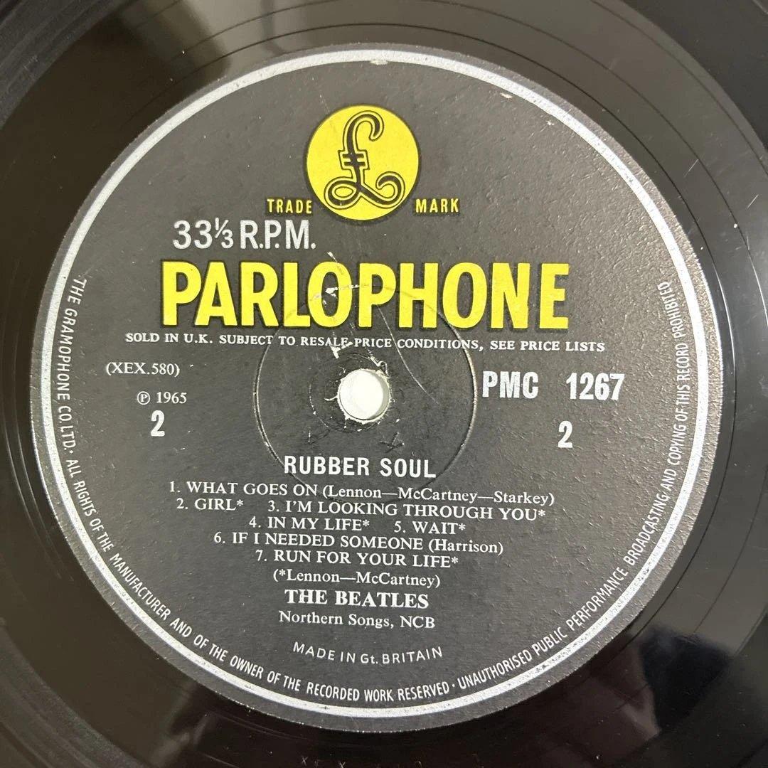 ビートルズ 名盤 レコード ラバーソウル UKオリジナルモノ盤 マト1/1