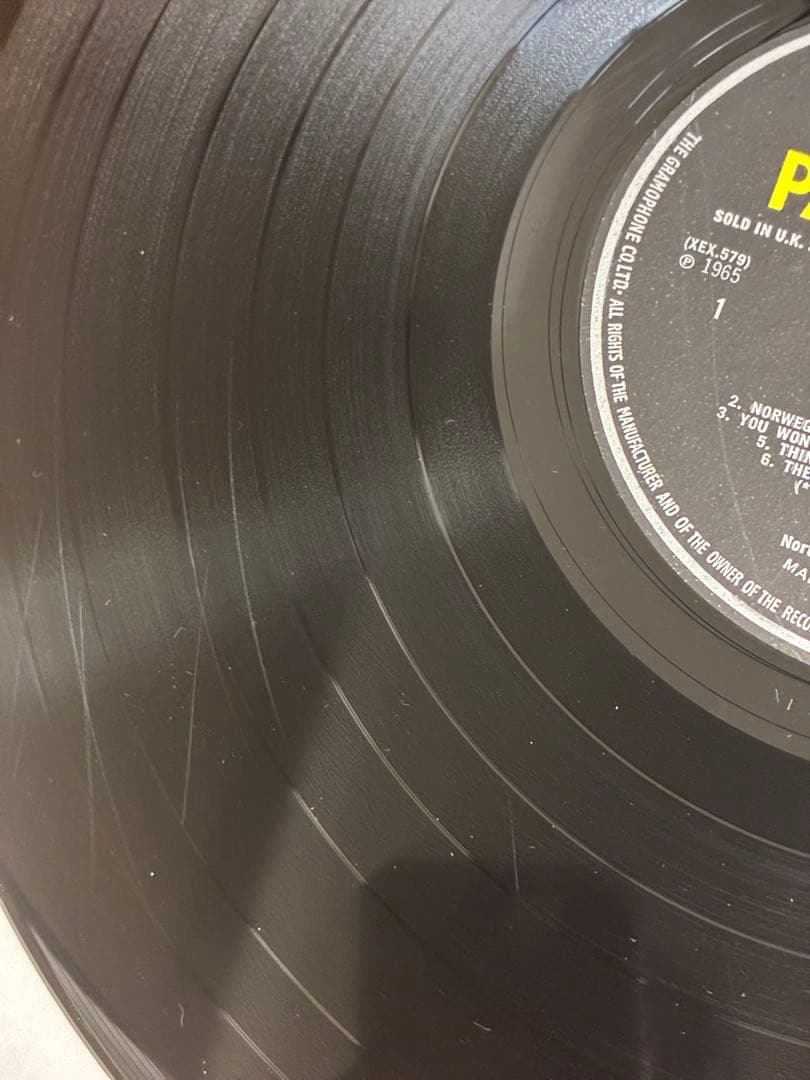 ビートルズ 名盤 レコード ラバーソウル UKオリジナルモノ盤 マト1/1