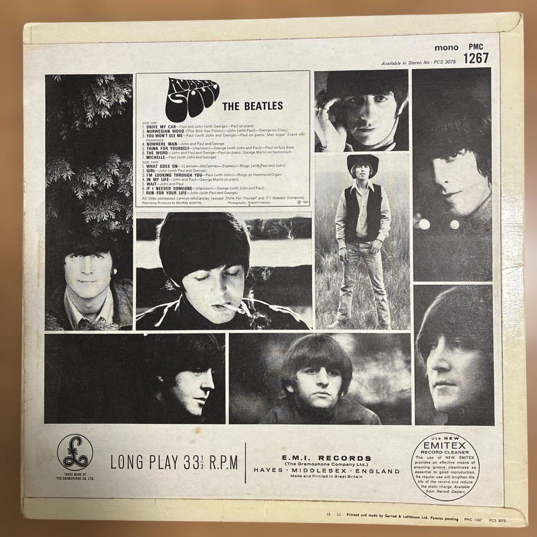 ビートルズ 名盤 レコード ラバーソウル UKオリジナルモノ盤 マト1/1