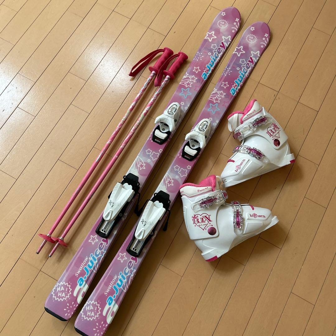 スキーセット　スキー板120センチ　スキーブーツ21センチ　23センチに変更可能