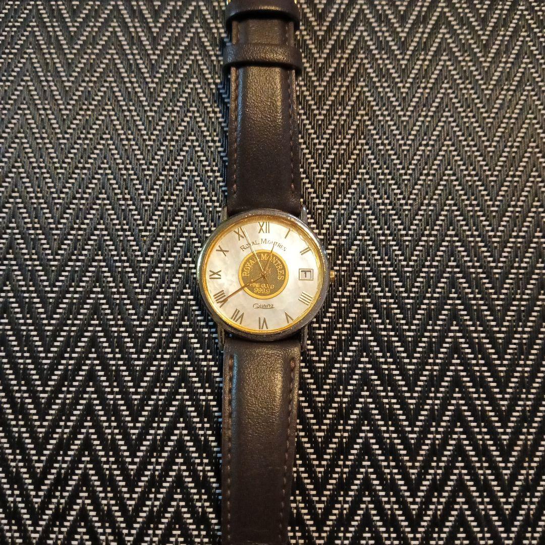  Money 24Kゴールド腕時計